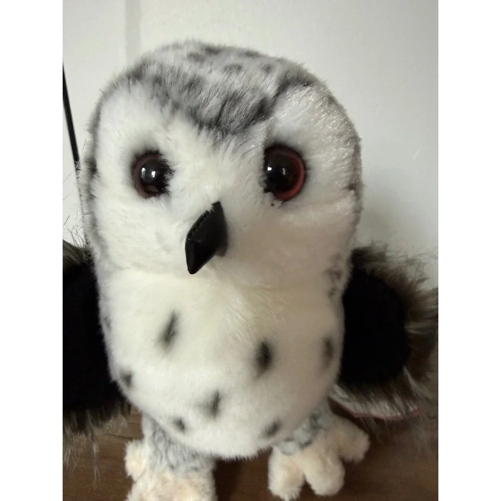 NWT Vintage Douglas Cuddle Toy Crescent Silver Owl 9 Inch Plush